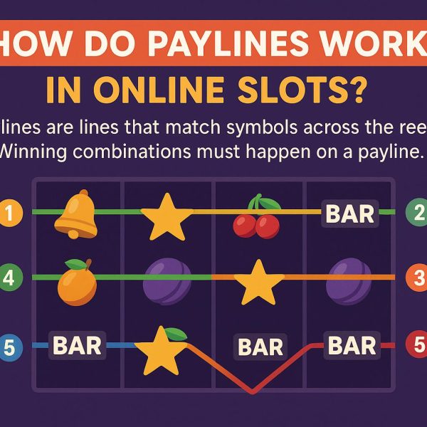 How do paylines work in online slots?