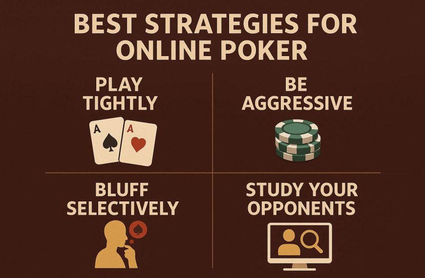 What are the best strategies for online poker?