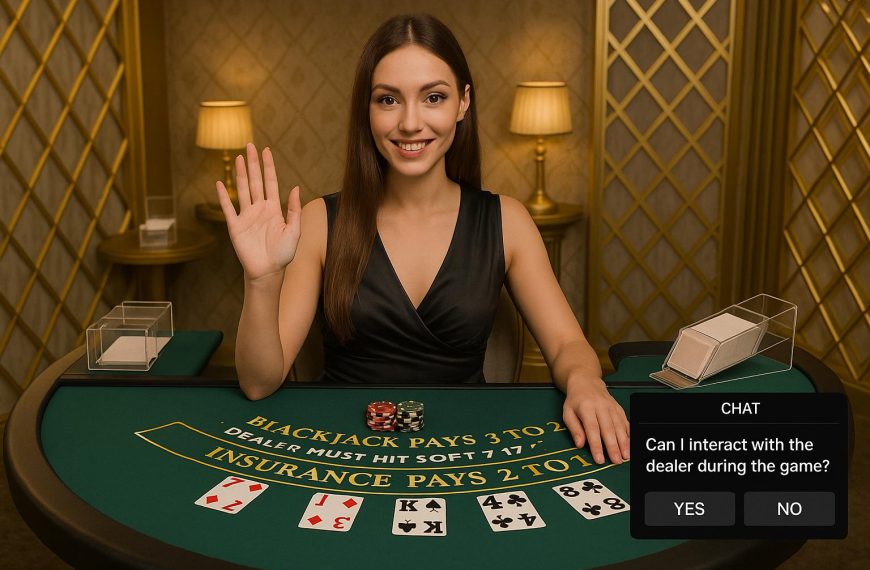 Can I interact with the dealer during the game?