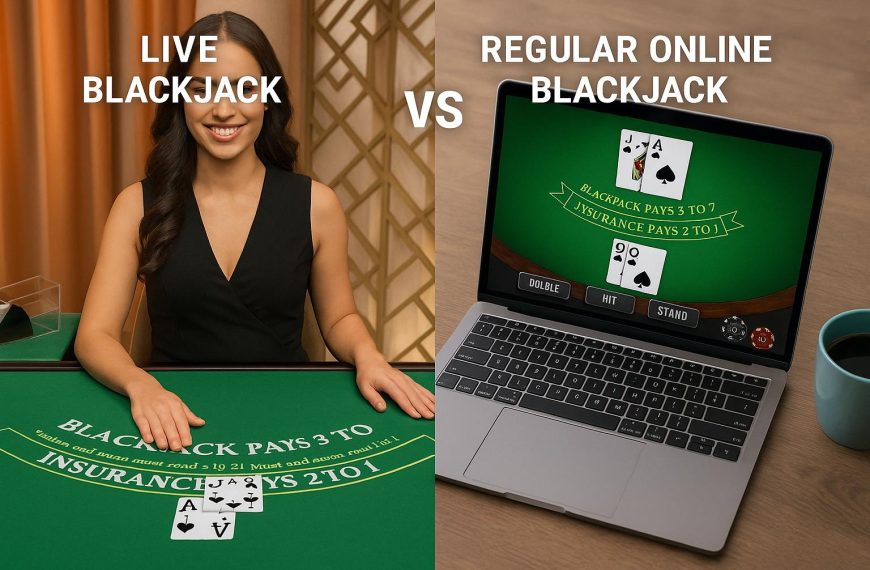 How is live blackjack different from regular online blackjack?