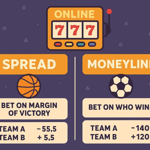 What is the difference between spreads and moneyline bets?