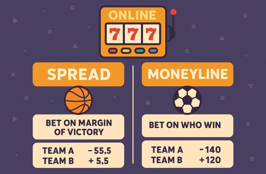 What is the difference between spreads and moneyline bets?
