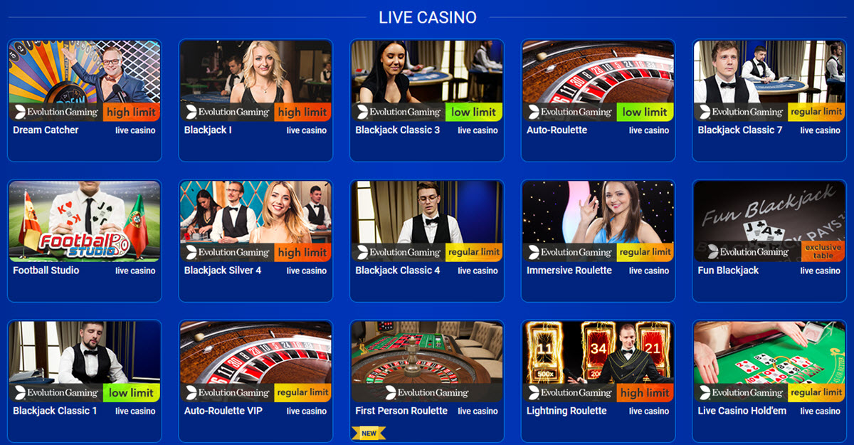 all brittish casino live games