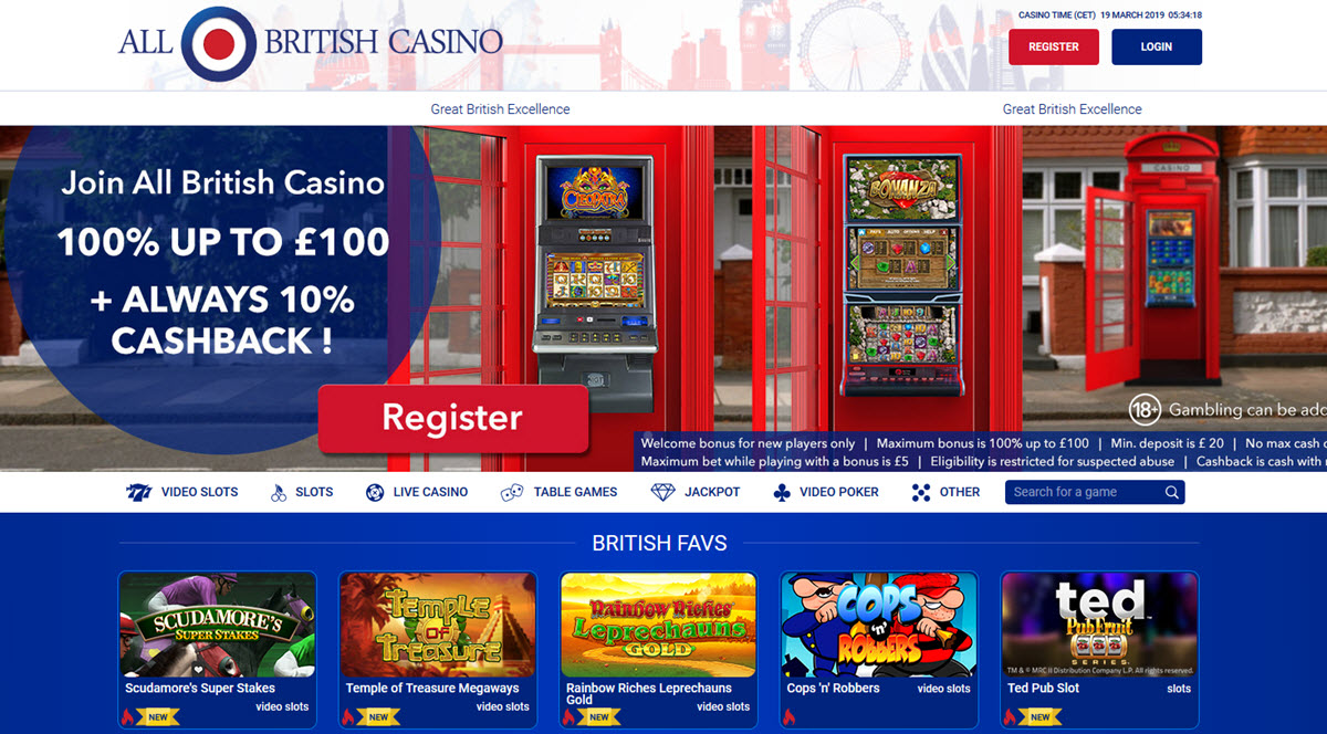 all brittish casino