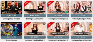leo vegas live casino